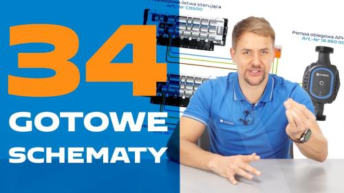 Jak podłączyć dwie listwy ogrzewania podłogowego z jedną pompą/kotłem?