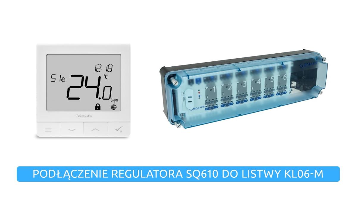 Podłączenie regulatora SQ610 do listwy KL06-M