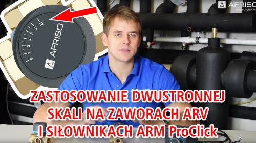 Jak wybrać odpowiednią skalę na zaworach ARV ProClick i siłownikach ARM ProClick