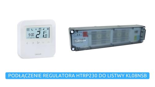 SALUS Podłączenie regulatora HTRP230 do listwy KL08NSB