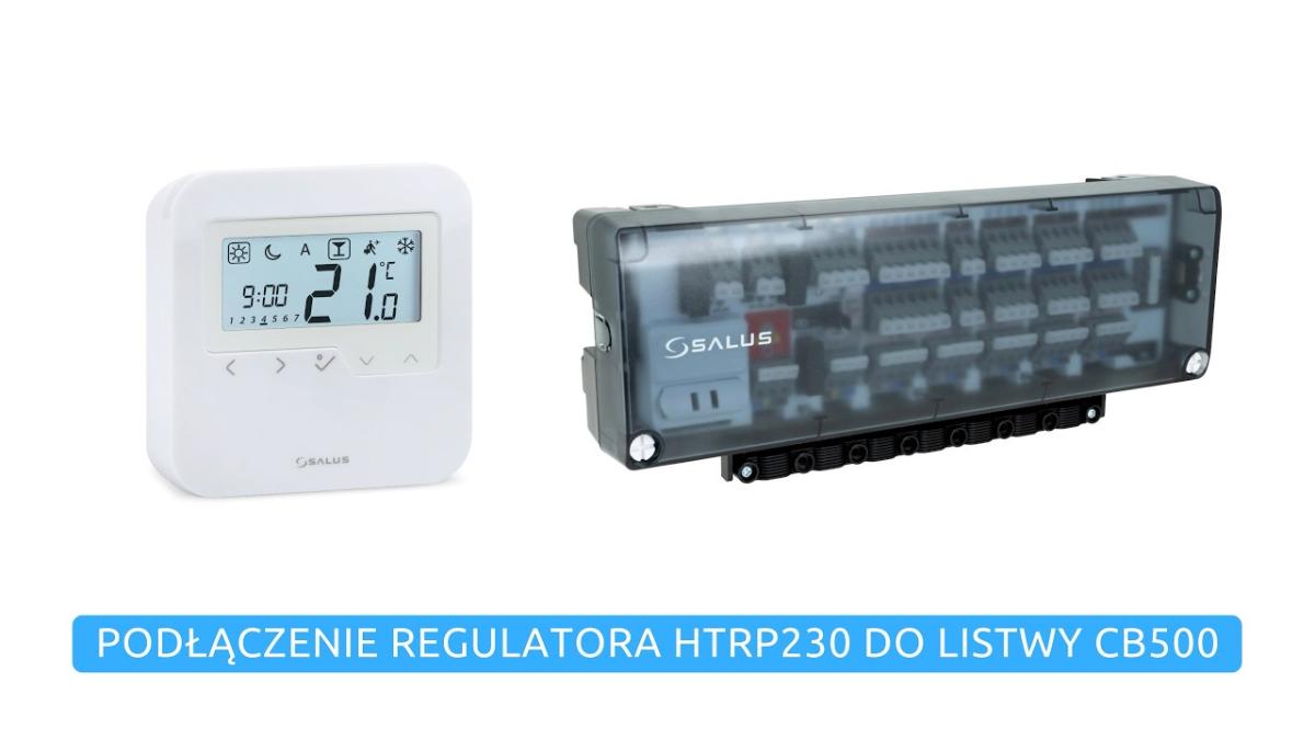SALUS   Podłączenie regulatora HTRP230 do listwy CB500