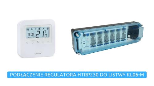 SALUS Podłączenie regulatora HTRP230 do listwy KL06-M