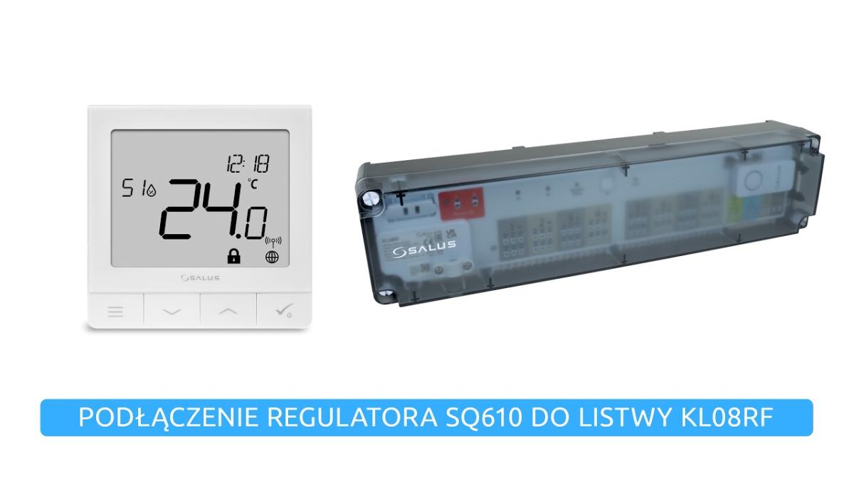 Podłączenie regulatora SQ610 do listwy KL08RF