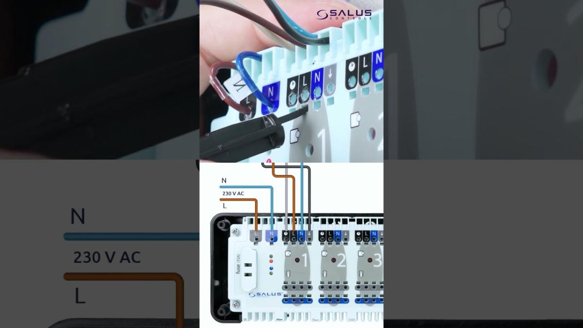 Podłączenie regulatora HTR230 do listwy KL06-M