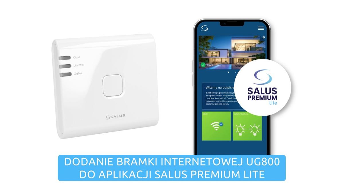 SALUS Dodanie bramki internetowej UG800 do aplikacji SALUS PREMIUM Lite
