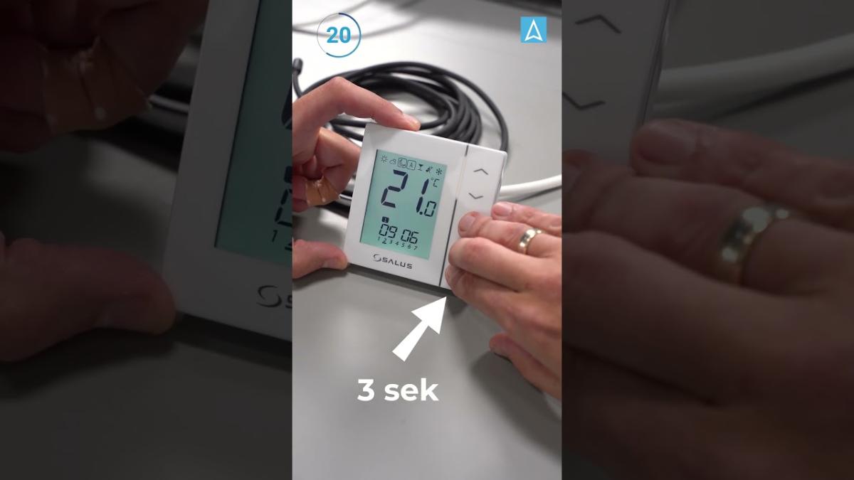 Jak aktywować czujnik podłogi w regulatorze SALUS FS300?