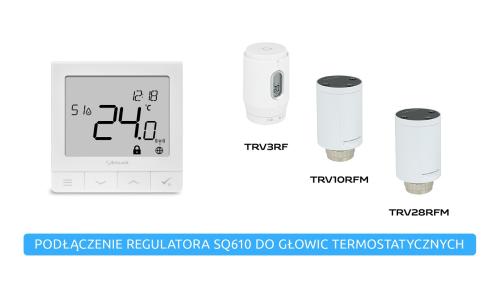 Podłączenie regulatora SQ610 do głowic termostatycznych