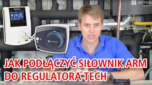 Jak podłączyć siłownik ARM pierwszej generacji do regulatora pogodowego TECH