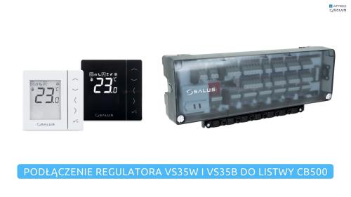 Podłączenie regulatora VS35W i VS35B do listwy CB500