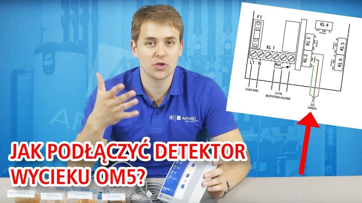 Jak podłączyć elektrycznie detektor wycieku OM5? - AFRISOpl