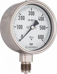 Manometr chemiczny RF 100 Ch, D402, fi100 mm, 0÷10 bar, G1/2", rad, kl. 1,0
