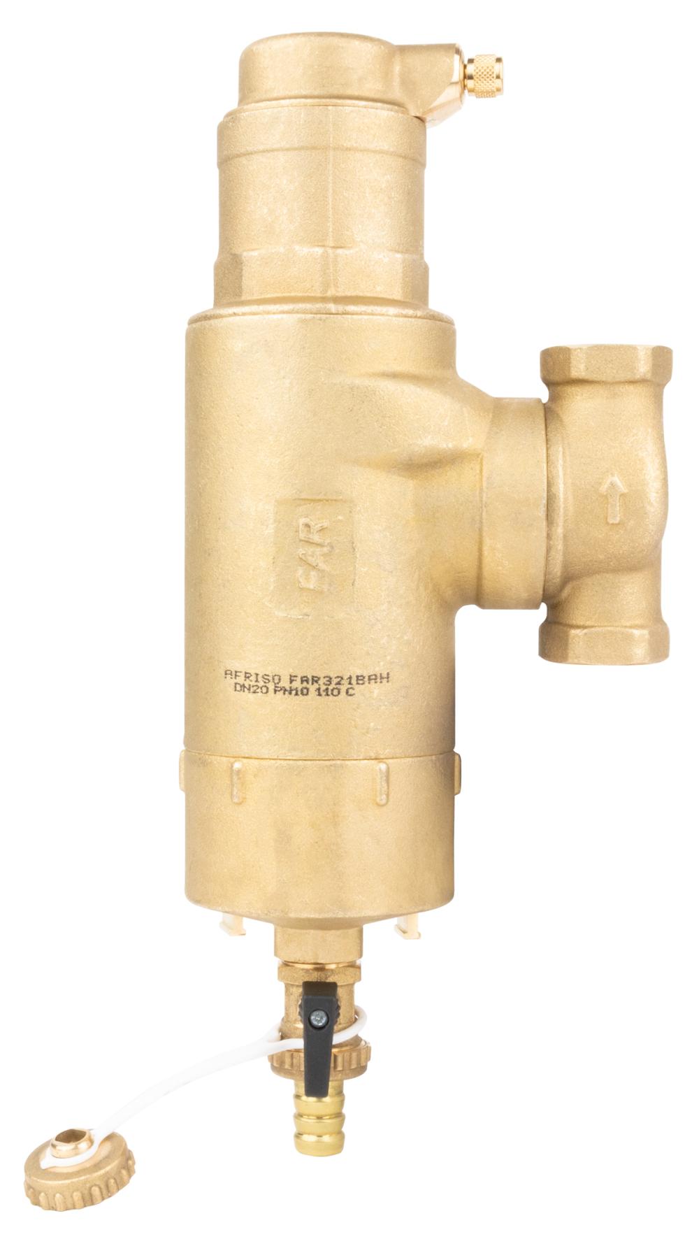 Separator powietrza i zanieczyszczeń FAR 321, ruchome przyłącza Rp3/4''