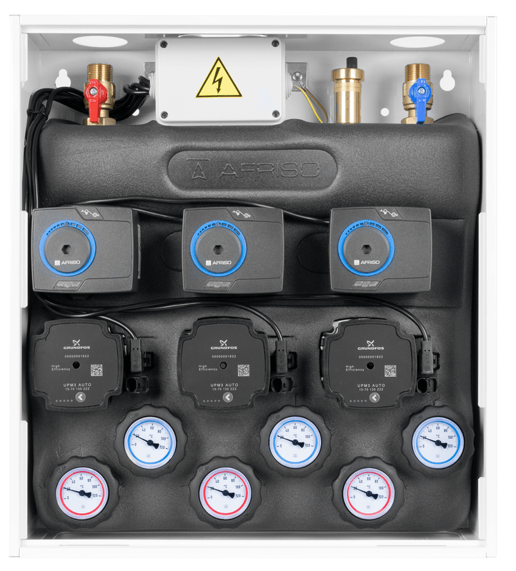 PrimoBox AZB 365 ze sprzęgłem hydraulicznym, 3 obiegi z zaworem
