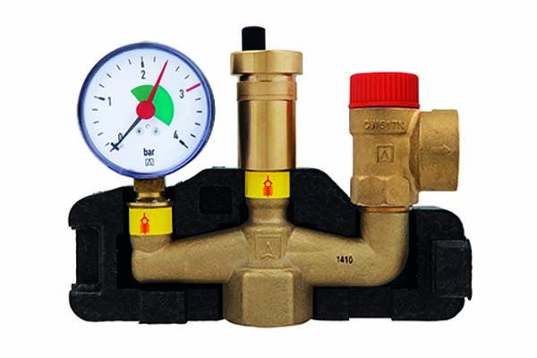 Grupa bezpieczeństwa kotła KSG maxi, Nmax UDT 75,4 kW, z zaworem bezpieczeństwa MS 3 bar