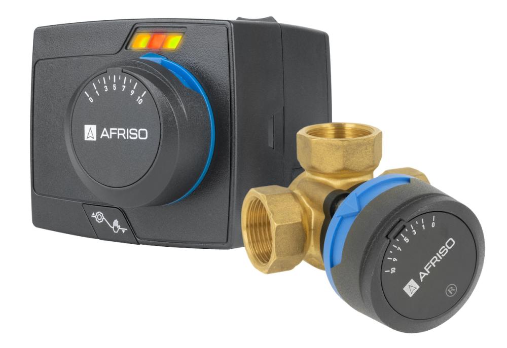Zestaw regulacyjny ProClick: 3-drogowy obrotowy zawór mieszający ARV 382 Vario ProClick, DN20, Rp3/4", Kvs 3,5-9 + siłownik elektryczny ARM 343 ProClick