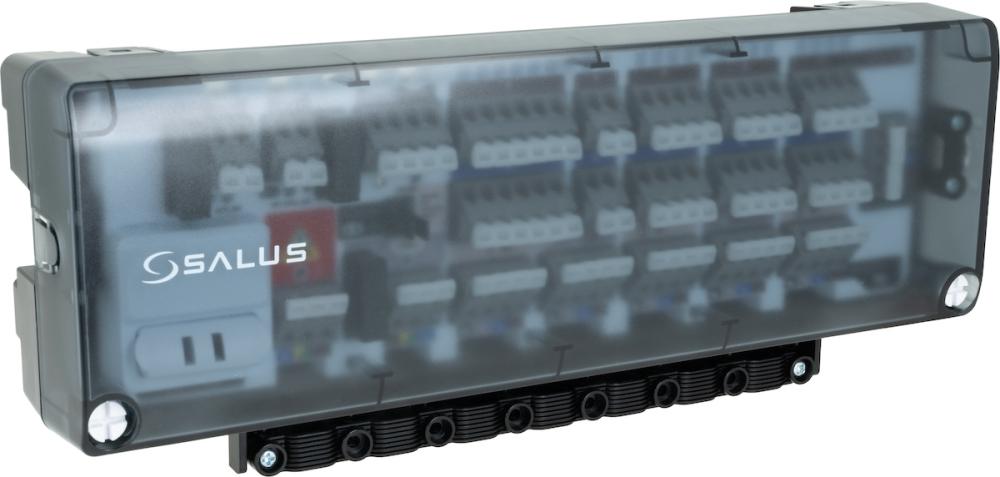 Przewodowa listwa sterująca, 5 stref, z możliwością sterowania źródłem ciepła i pompą obiegową, 230 V AC