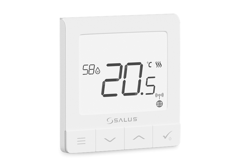 Przewodowy/bezprzewodowy, podtynkowy regulator tygodniowy Quantum, 230 V AC, biały