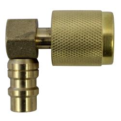Automatyczny zawór odcinający, kątowy, 1/4" FFL x 13 mm