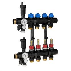 ProCalida EF1 na 4 obiegi grzewcze, rotametry 0,2÷1,6 l/min, G1"