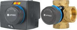 Zestaw regulacyjny ProClick: 4-drogowy obrotowy zawór mieszający ARV 485 ProClick, DN32, Rp1 1/4", Kvs 18 + siłownik elektryczny ARM 343 ProClick