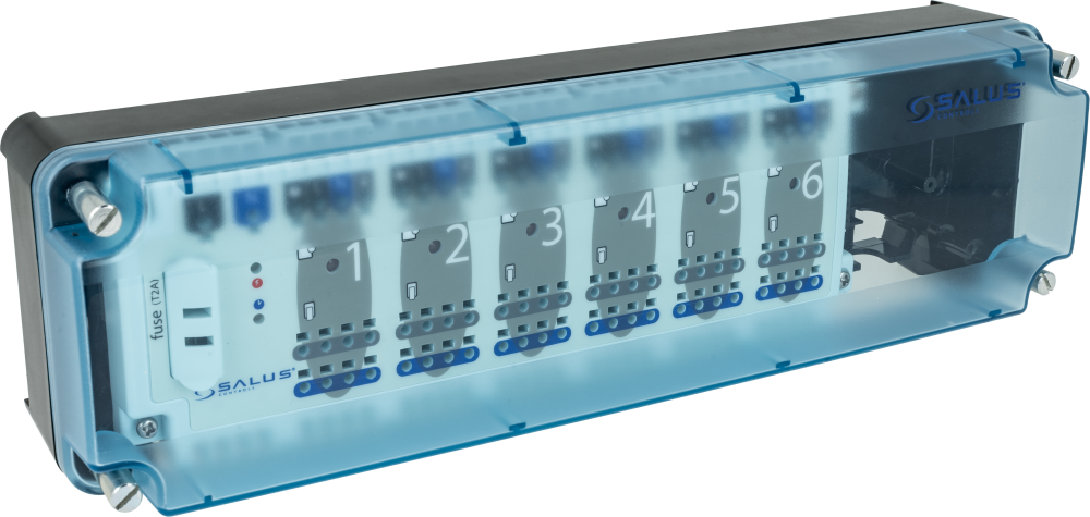 Przewodowa listwa sterująca, 6 stref, 24 V AC