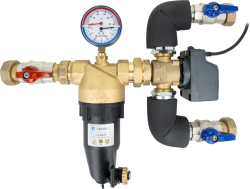 AMB Lite DN25 - Zespół powrotu do pompy ciepła AMB Lite z zaworem przełączającym AZV, separatorem zanieczyszczeń ADS 181, DN25, przyłącza G1 1/4”