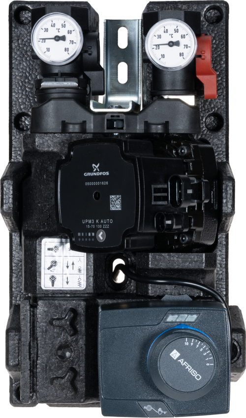 Grupa pompowa PrimoTherm C130-2 DN20 3-WM-SM Vario GP, zawór mieszający ARV Kvs Vario, siłownik ARM 343, pompa Grundfos