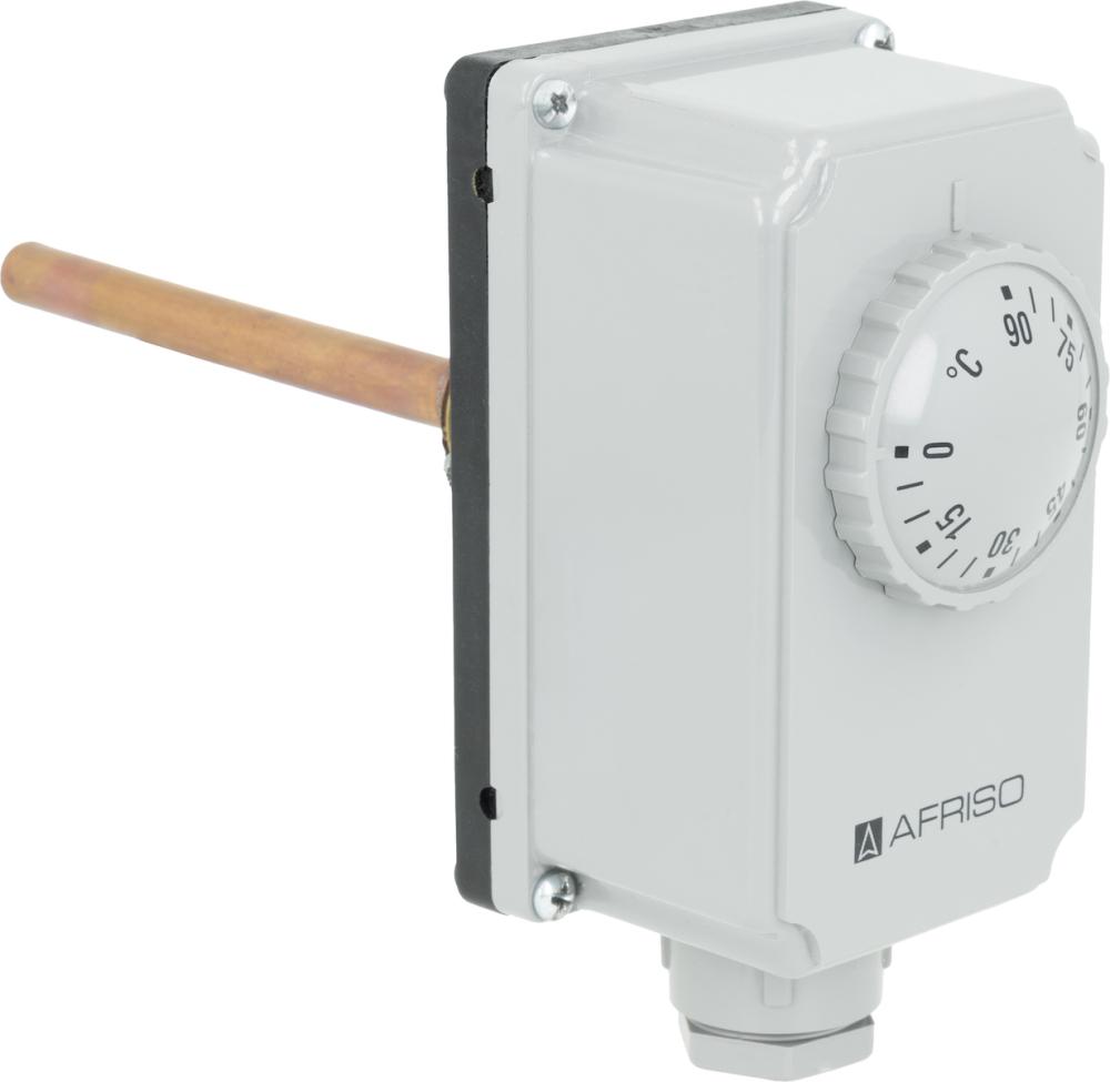 Termostat zanurzeniowy TC2, 0÷90°C, nastawa zewnętrzna, przyłącze G1/2", L 100 mm
